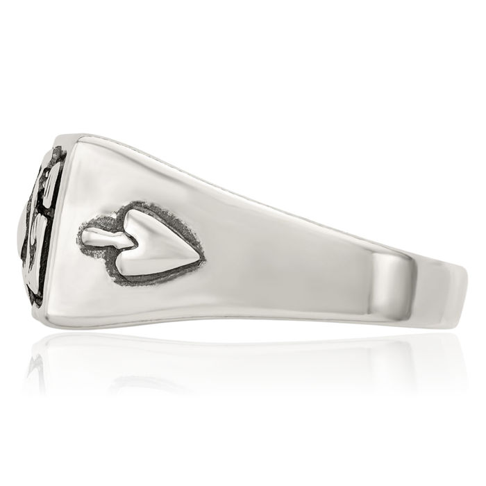 925 Sterling Silver Vintage Master Mason Signet Freemason Masonic Ring