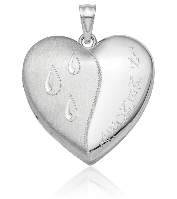 925 Sterling Silver Memory Ash Holder Heart Personalized Photo Locket Cremation Necklace Memorial Charm Urn Pendant