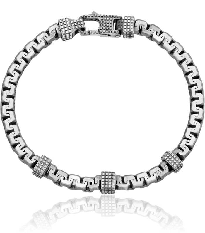 925 Sterling Silver Mens Vintage Link Chain Bracelet