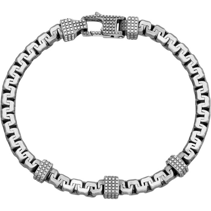 925 Sterling Silver Mens Vintage Link Chain Bracelet