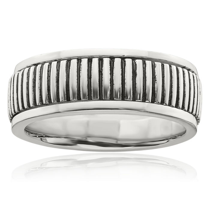 925 Sterling Silver Vintage Mens Statement Ring