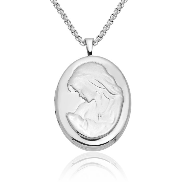 925 Sterling Silver Mother Daughter Oval Personalized Photo Locket Necklace Picture Pendant Charm