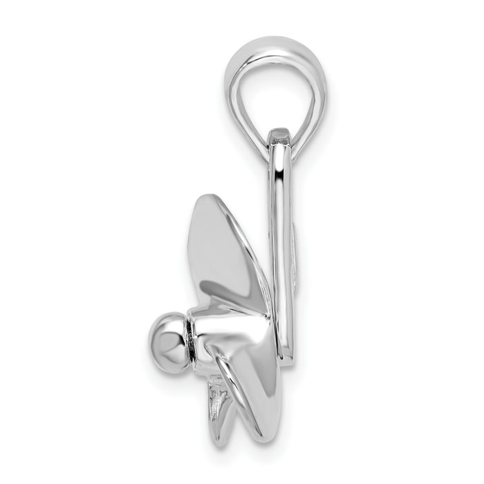 925 Sterling Silver Dangling Fishing Boat Propeller Necklace Chain Pendant Charm