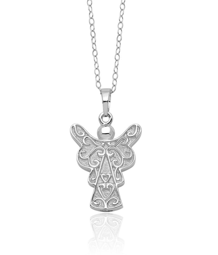 925 Sterling Silver My Guardian Angel Wings Ash Holder Chain Urn Necklace for Ashes Cremation Jewelry