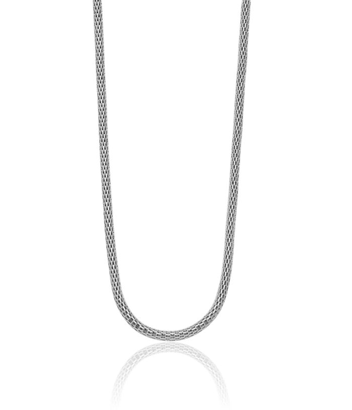 925 Sterling Silver Neck Collar Neckwire Chain Cuff Choker Necklace