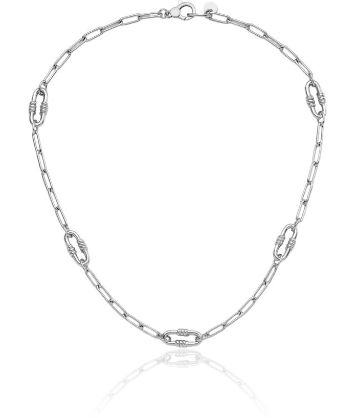 925 Sterling Silver Paperclip Link Necklace Chain