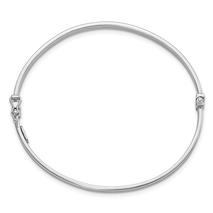 【20/80】STERLING SILVER ID BANGLE 3mm 20/80 / STERLING SILVER ID BANGLE 3mm width | castlerock