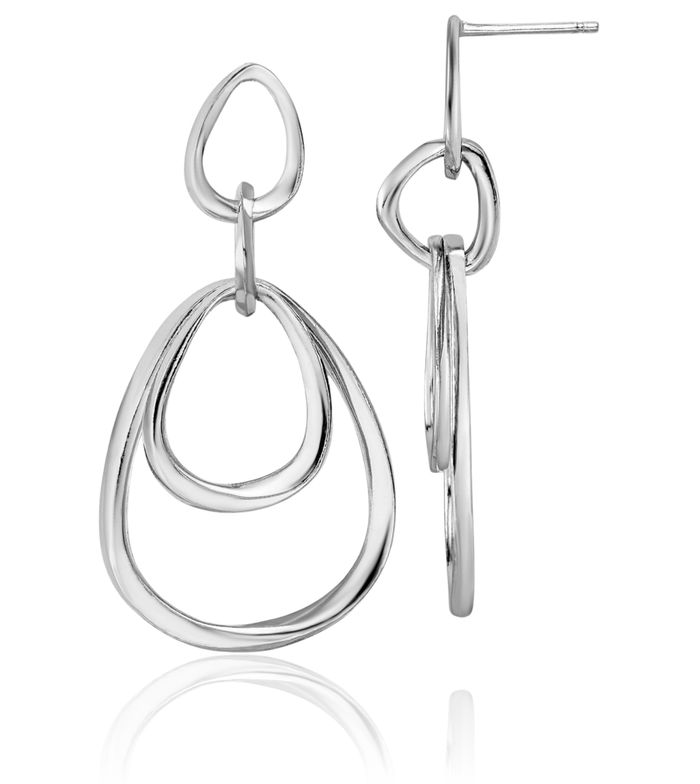 925 Sterling Silver Post Drop Dangle Earrings