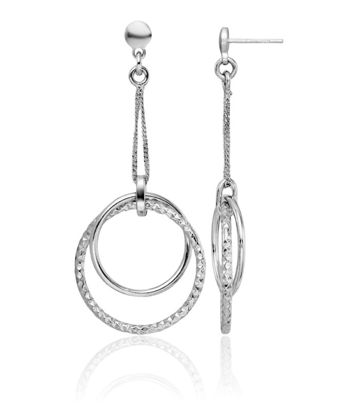 925 Sterling Silver Post Drop Dangle Earrings