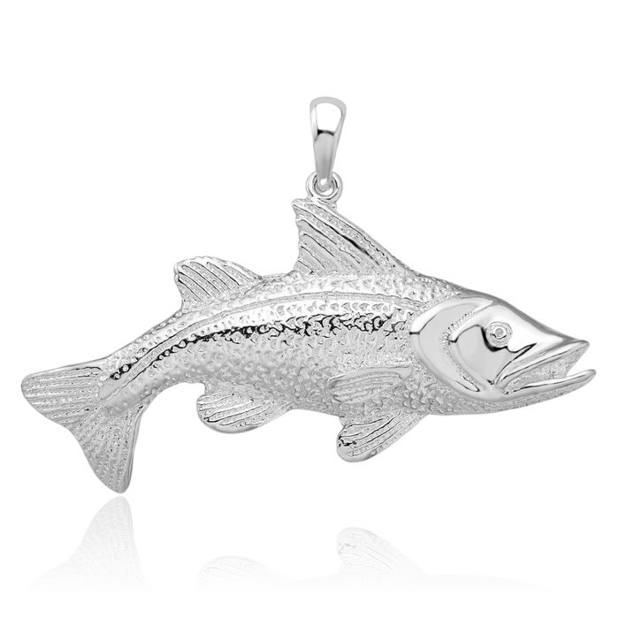 925 Sterling Silver Red Fish Necklace Chain Pendant Charm