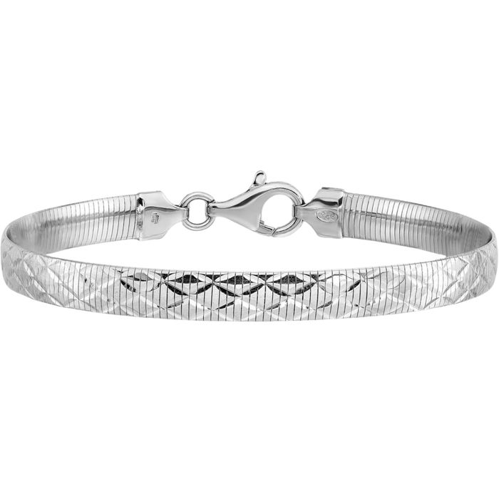 925 Sterling Silver Reversible Chain Bracelet