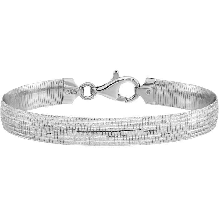 925 Sterling Silver Reversible Chain Bracelet