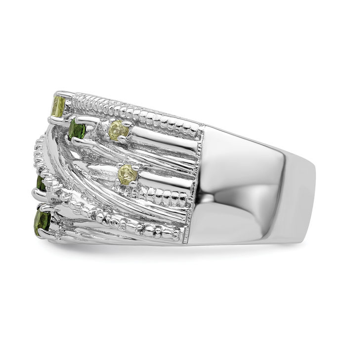 High quality Stunning 925 Sterling Silver Chrome Diopside Ring