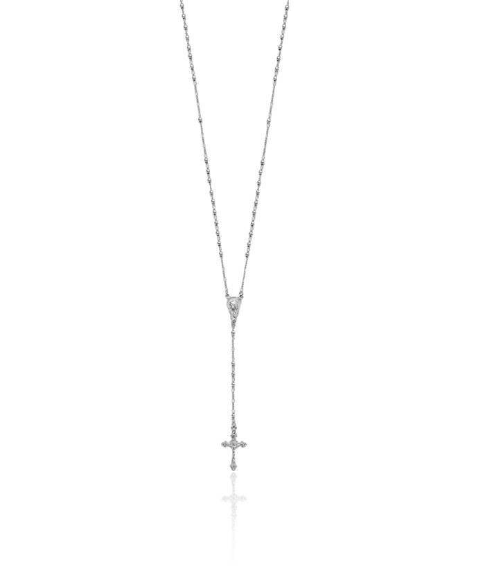 ★ROSEMONT★ Silver Navy Beads Necklace Selene RA24D16J 925 Sterling Silver Beaded Necklace @ $110. Shop Necklaces