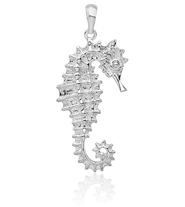 925 Sterling Silver Seahorse Necklace Chain Pendant Charm