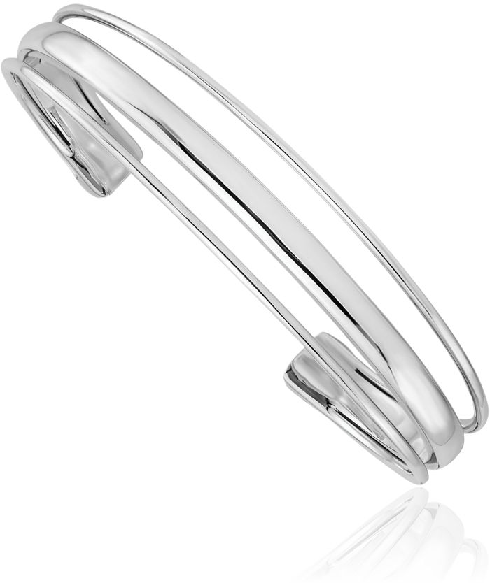 925 Sterling Silver Slip On Bangle Bracelet