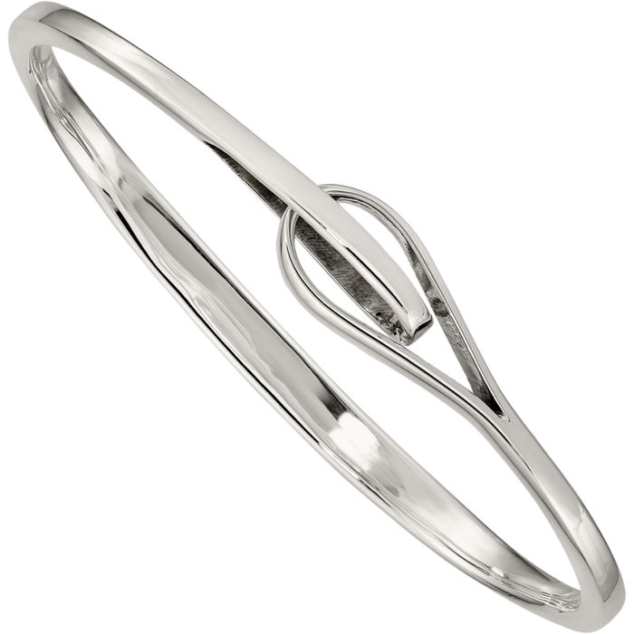 925 Sterling Silver Slip On Bangle Bracelet