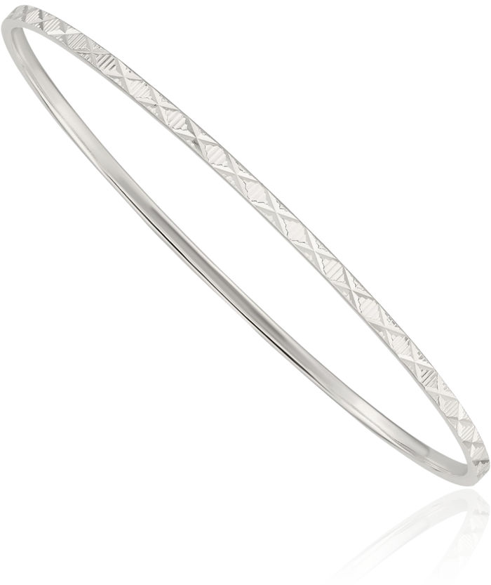 925 Sterling Silver Slip On Bangle Bracelet