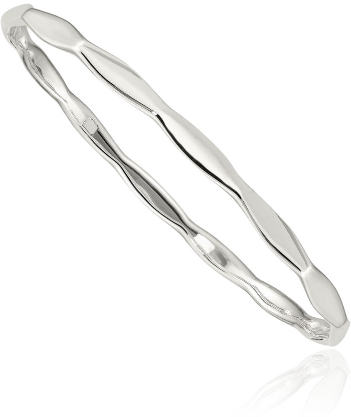 925 Sterling Silver Slip On Bangle Bracelet