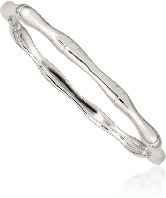 925 Sterling Silver Slip On Bangle Bracelet