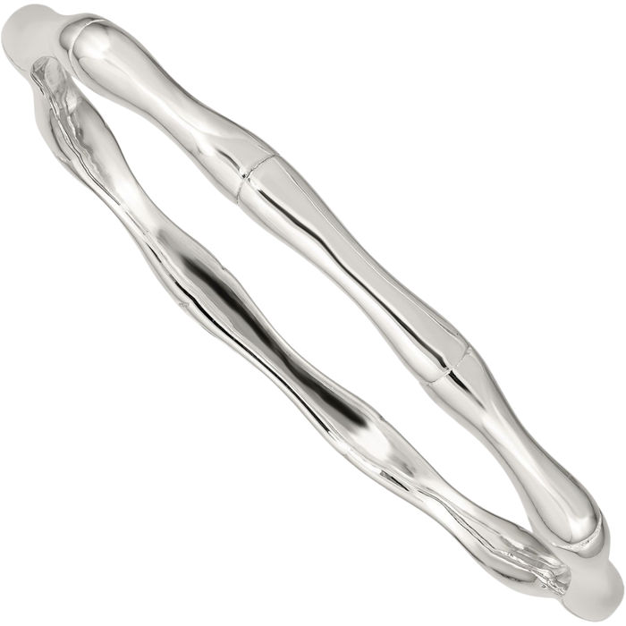 925 Sterling Silver Slip On Bangle Bracelet