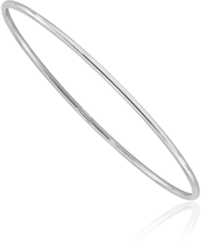 925 Sterling Silver Slip On Bangle Bracelet