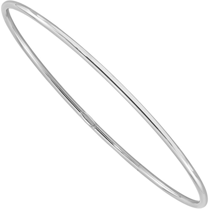 925 Sterling Silver Slip On Bangle Bracelet