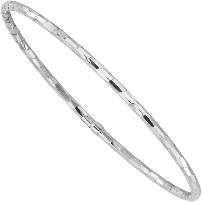 925 Sterling Silver Slip On Bangle Bracelet