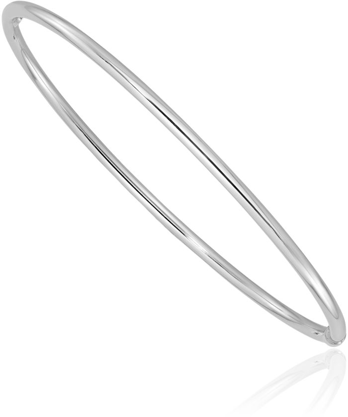 925 Sterling Silver Slip On Bangle Bracelet