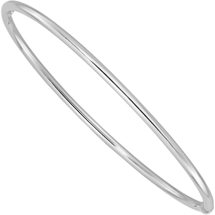 925 Sterling Silver Slip On Bangle Bracelet