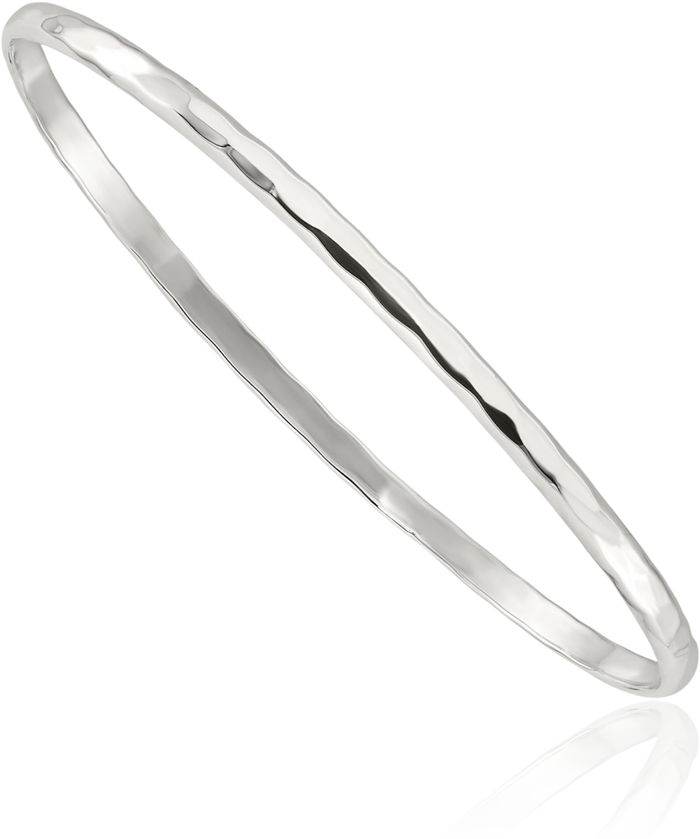 925 Sterling Silver Slip On Bangle Bracelet