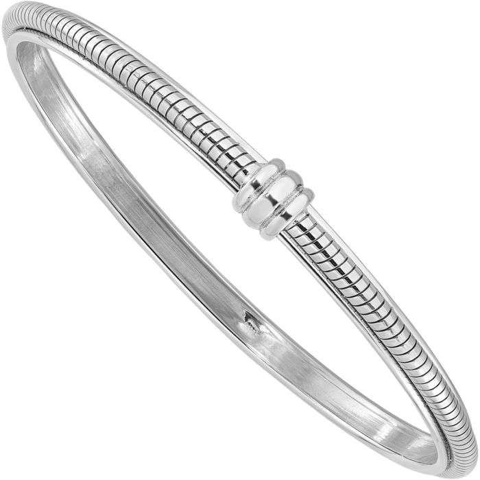 925 Sterling Silver Slip On Bangle Bracelet