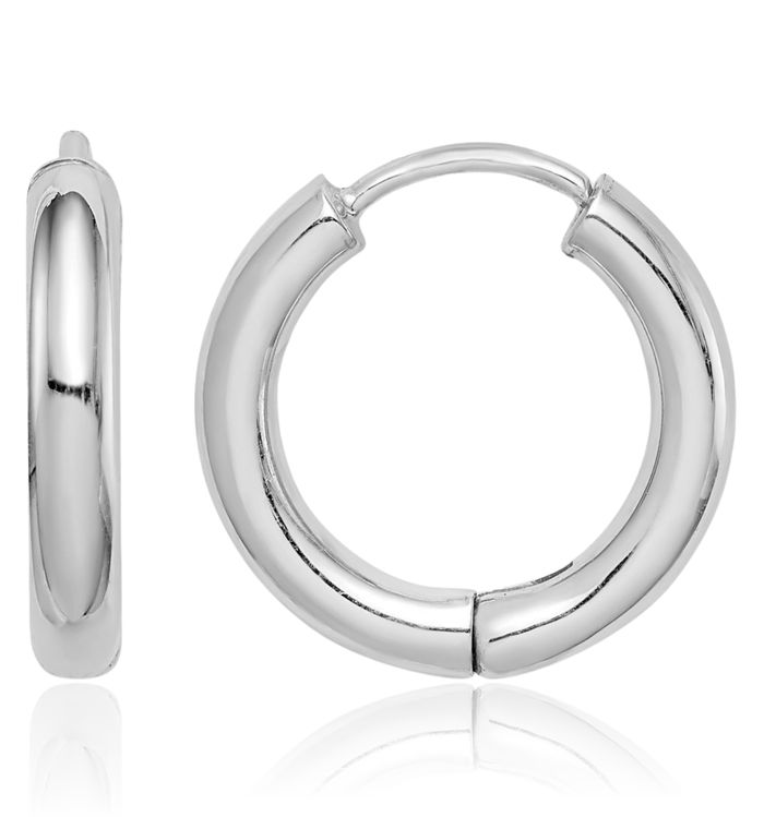 925 Sterling Silver Small Hoop Earrings
