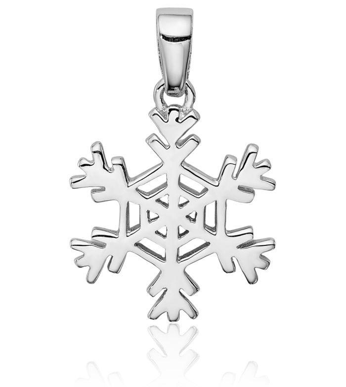 925 Sterling Silver Snowflake Stud Earrings Necklace Chain Pendant Charm Set