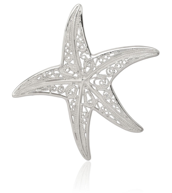 925 Sterling Silver Starfish Necklace Chain Pendant Charm