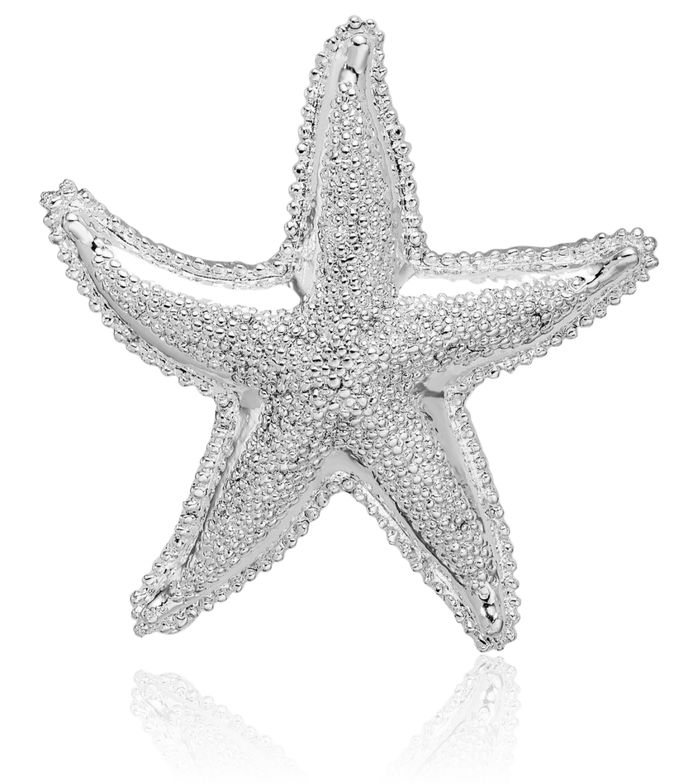 925 Sterling Silver Starfish Slide Necklace Chain Pendant Charm