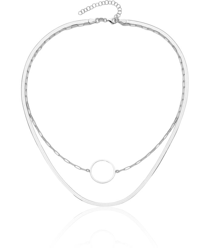 925 Sterling Silver Strand Chain Layering Necklace