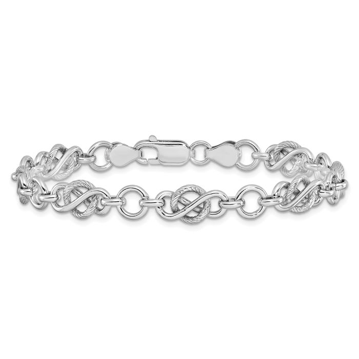 アクセサリー Vintage Silver Dice Chain Bracelet 925 Flat Skull Pewter Bracelet Antique Silver | AMiGAZ Attitude