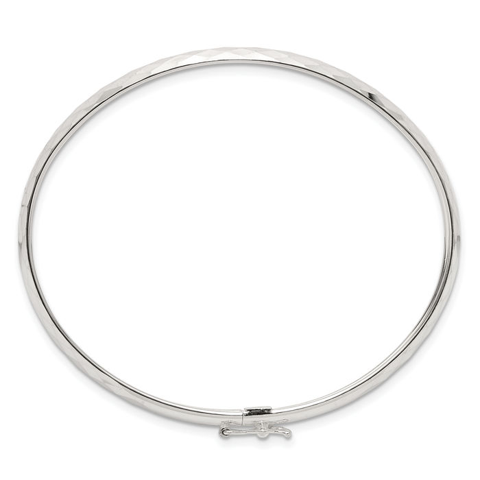 925 Sterling Silver Flexible Bangle Bracelet