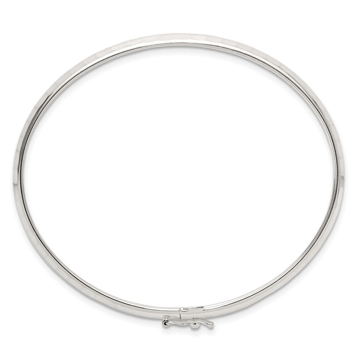 925 Sterling Silver Flexible Bangle Bracelet