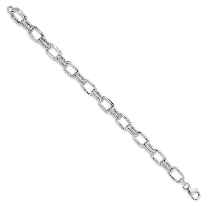 925 Sterling Silver Link Chain Bracelet