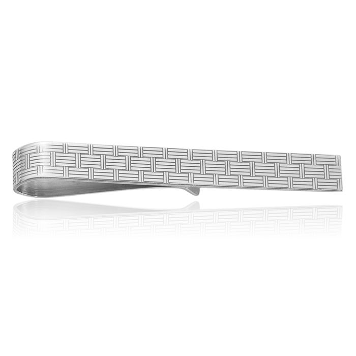 925 Sterling Silver Tie Clip Bar Tac