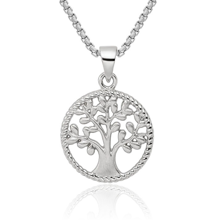 925 Sterling Silver Tree of Life Necklace Chain Pendant Charm