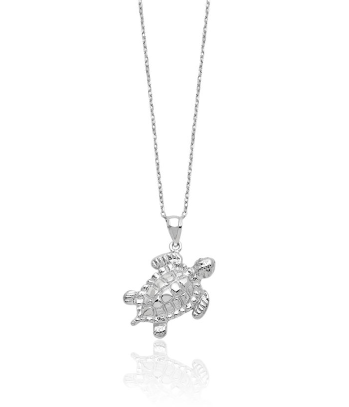 925 Sterling Silver Sea Turtle Ash Holder Chain Urn Necklace for Ashes Cremation Jewelry