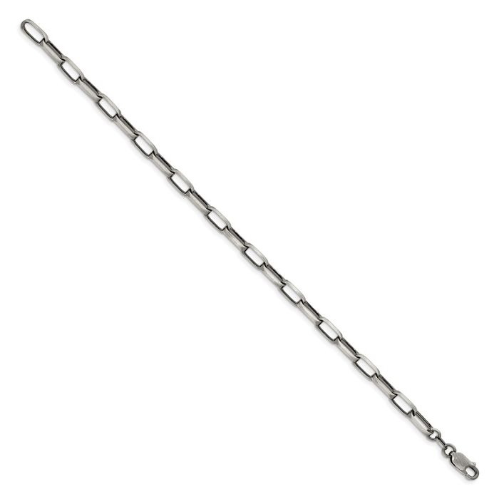 925 Sterling Silver Vintage 4.8mm Link Chain Bracelet