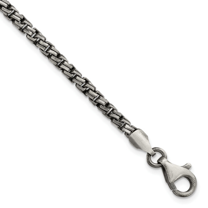 925 Sterling Silver Vintage Chain Bracelet Viking