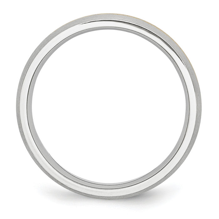 Cobalt 14K Gold 6mm Wedding Band Ring