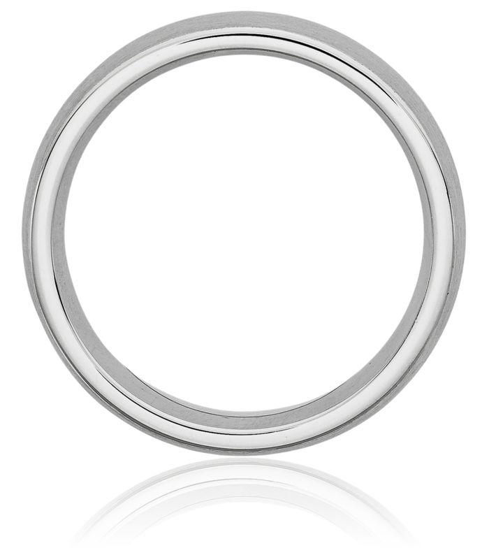 Cobalt 8mm Half Round Plain Classic Wedding Band Ring