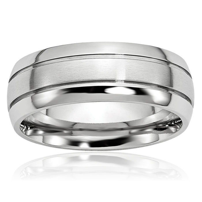 Cobalt 8mm Wedding Band Ring