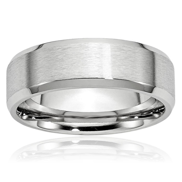 Cobalt Edge 6mm Plain Classic Wedding Band Ring